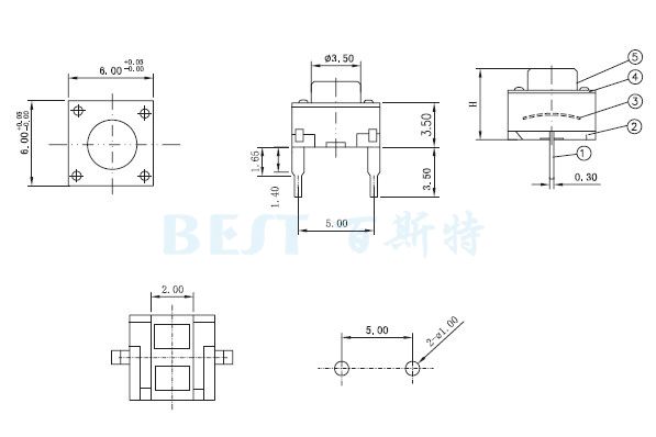 輕觸開(kāi)關(guān)TS-1109E